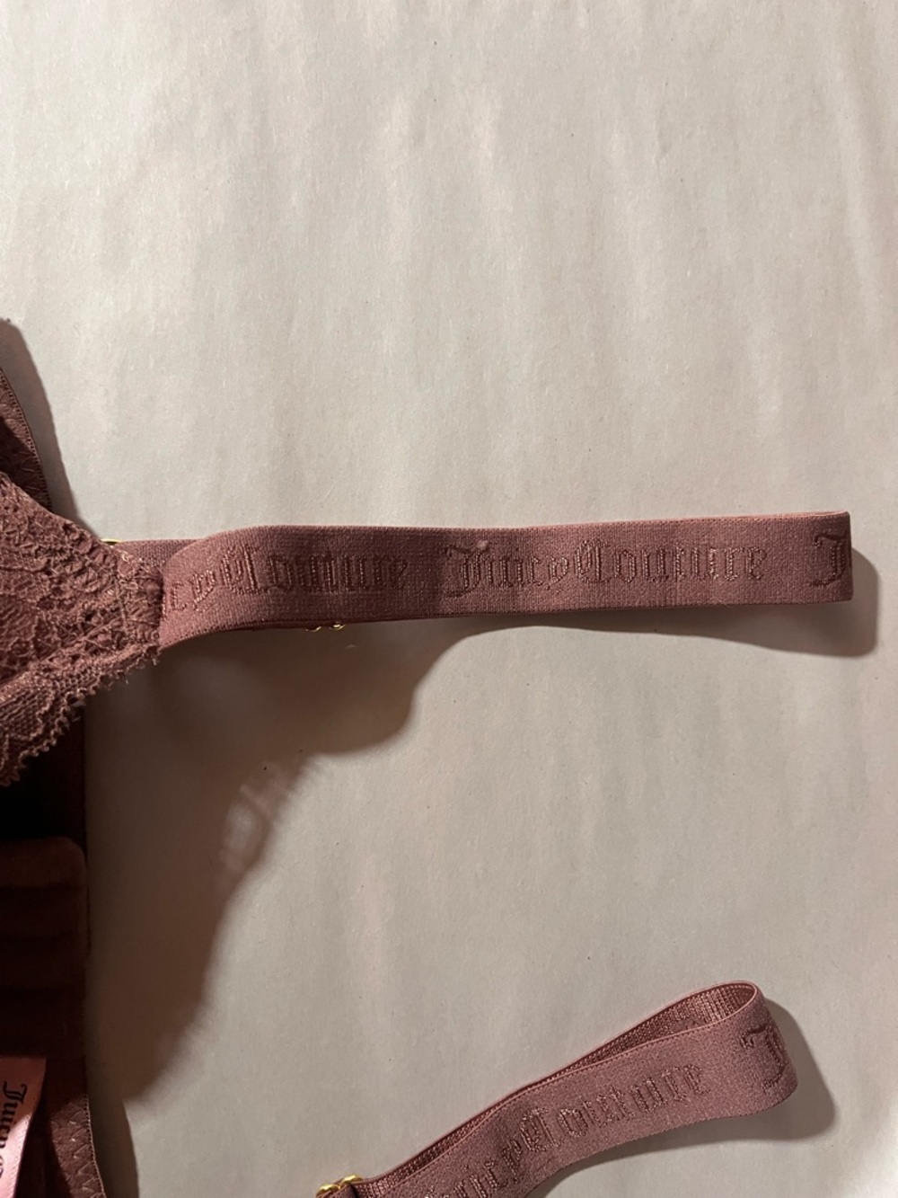 Juicy Couture Brown Lace Push-Up Bra 38C - Picture 5 of 9